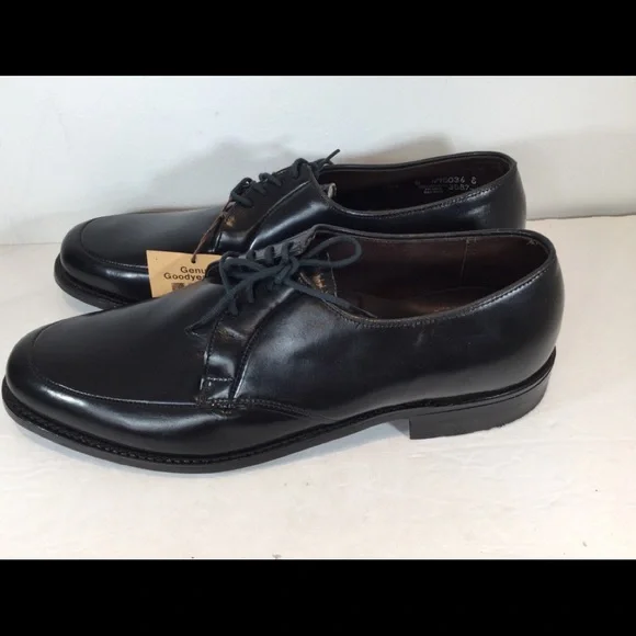 GENUINE GOODYEAR WELTS OXFORDS HANDMADE BLACK LEATHER NWT SZ 10.5 Men main image 2